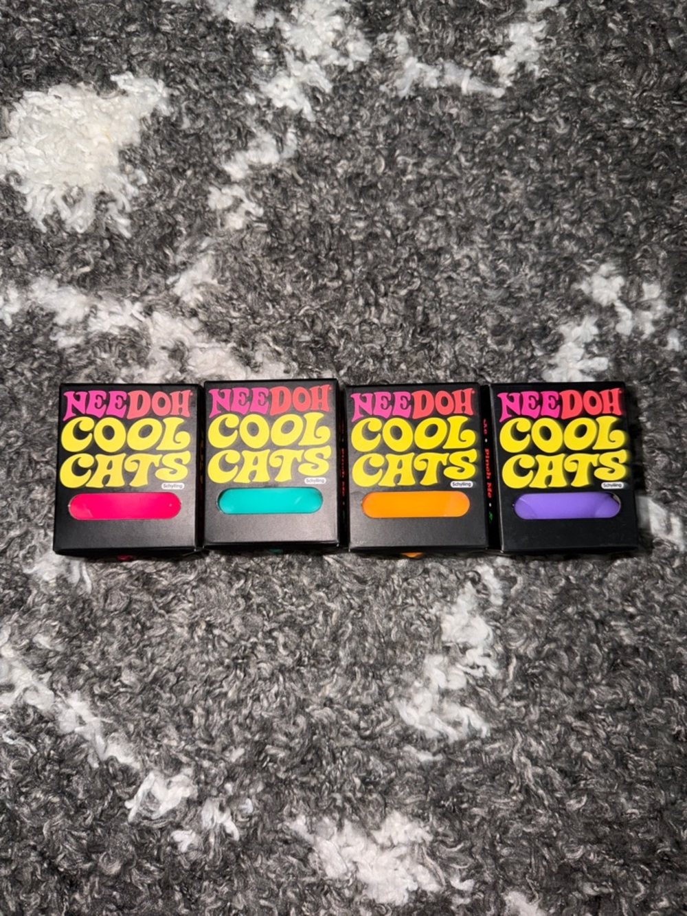 NWT NeeDoh Cool Cats Squishy Cat Stress Sensory Fidget Squeeze Toys Set of 4 - Picture 2 of 6